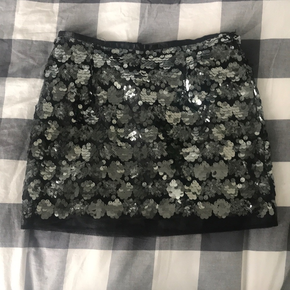 Forever 21 Black Sequin Mini Skirt